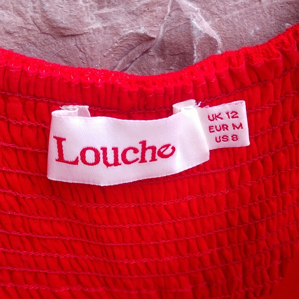 Modcloth Red Embroidered Dress - Picture 5 of 10